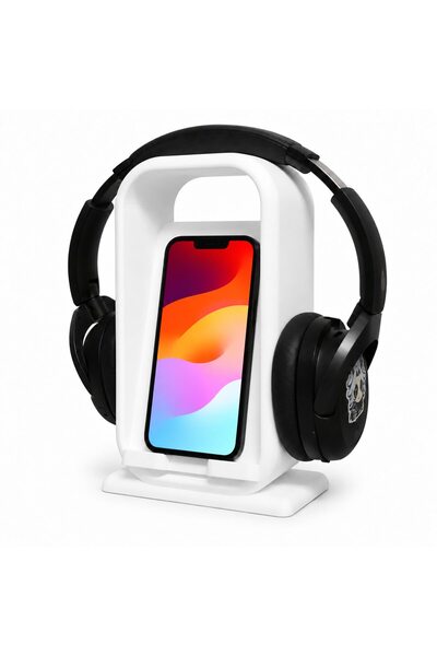 OEM Suport premium 2-în-1 pentru căști și telefon, organizator vertical de bi...