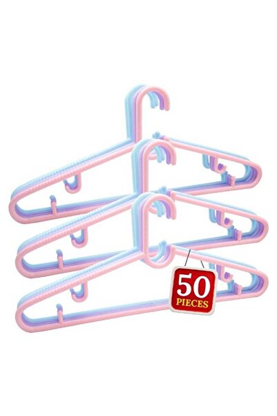 Generic Duravel Plastic Hanger 50 Pcs Set, Non-Slip Clothes Hangers for Wardr...