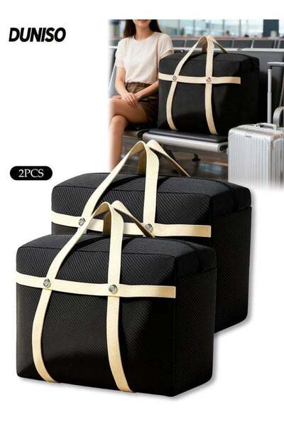 Generic 2 Pcs Collapsible Moving Bags, Large Foldable Clothes Storage Bins, F...