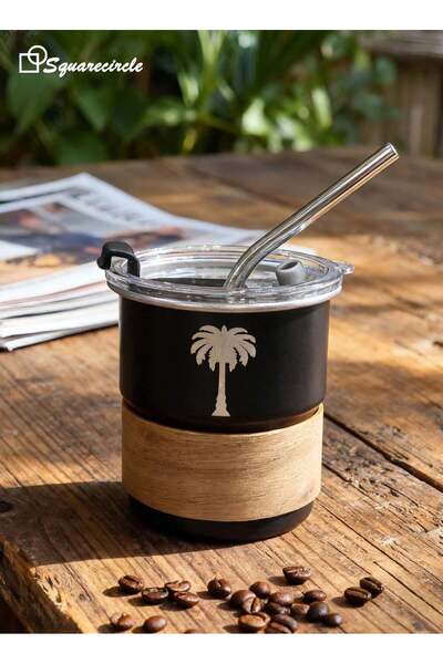Generic 304 Stainless Steel Travel Mug – Arabic-Inspired Design with Leakproo...