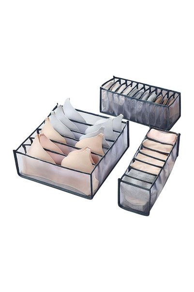 Generic Dreamons Link Thickening 3Pcs Collapsible Storage Boxes Bra Underwear...