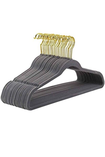 Generic Homesmiths Slim Velvet Non-Slip Suit Hangers, Grey – 20-Pack, Space-S...