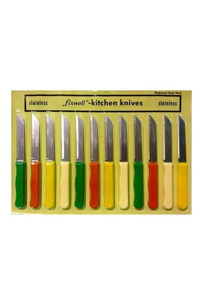 Generic 12-Piece German Fruit Knife Set Multicolour 18cm