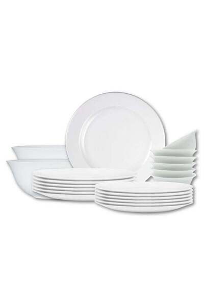 Generic Houzi 20 Pcs Opal ware Dinner set 6 x Dinner plate 6 x Dessert plate ...