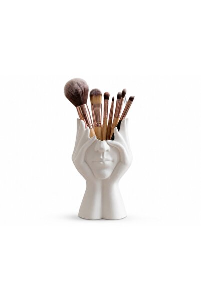 OEM Suport pentru pensule de machiaj, Organizator de cosmetice în formă de fa...
