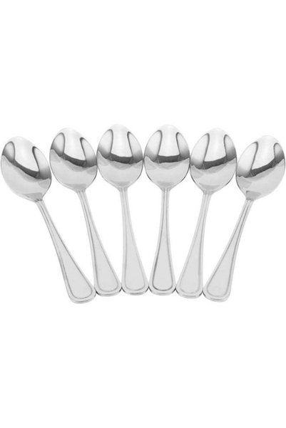 Generic Berger Stainless Steel Dessert Spoon Set, Silver | Premium Cutlery fo...