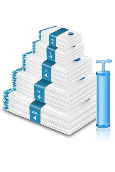Generic 20-Pack Vacuum Storage Bags with Hand Pump – Space-Saving Compression...