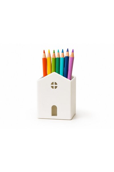 OEM Organizator pentru pixuri și creioane, Design casă, Suport de birou, Plas...