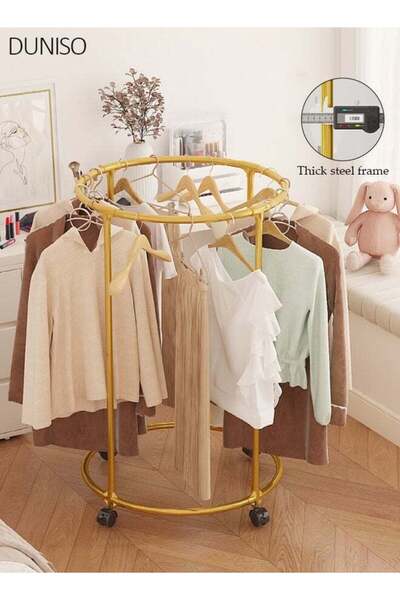 Generic Clothes Garment Rack with Wheels - Mobile Non-Slip Laundry Drying Rac...
