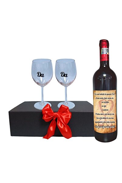 OEM Set cadou la cerere pentru părinți spirituali, Cutie de vin cu sticlă și ...