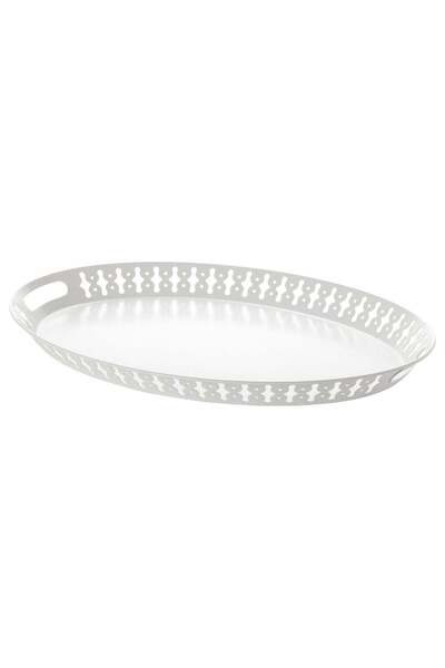 Generic Serving Tray, White, 52x39 cm