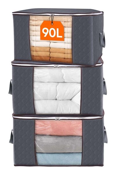 Generic 90L Large Storage Bags, Closet Organizers and Storage, Clothes Storag...
