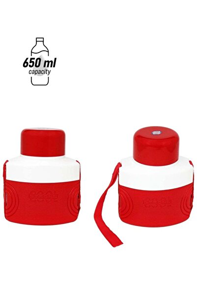 Generic 650ml BPA-Free Plastic Set of 2 Red Kids Water Bottle with Strap for ...