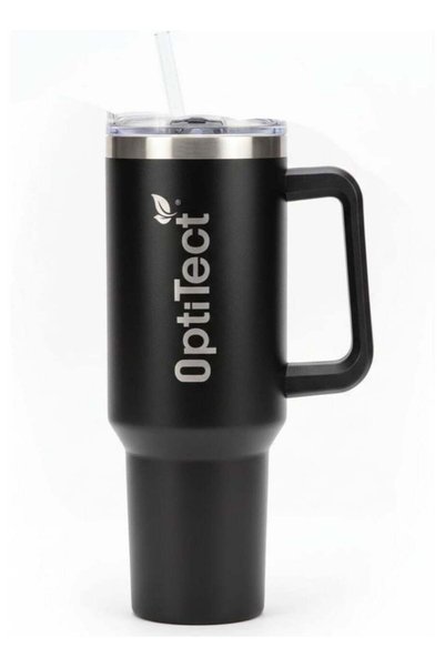 Generic Stainless Steel Insulated Tumbler with Handle & Straw, BPA-Free & Lea...