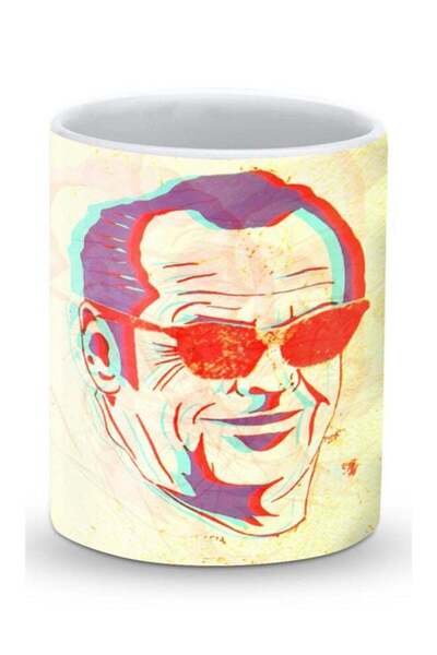 Generic Premium Shining Glasses Designer Mug Yellow/Red