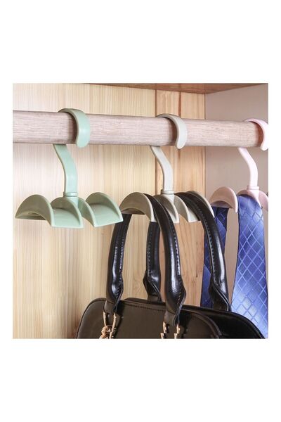 Generic 1 Piece Random color 360° Rotating Handbag Hanger Holder Wardrobe Clo...