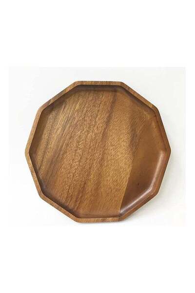 Generic Premium Acacia Wood Decagon Cheese Platter Wooden Serving Platter For...