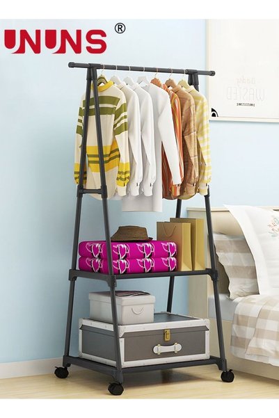 Generic Coat Rack Freestanding,Triangle Coat Rack With Two-layer Storage,Remo...