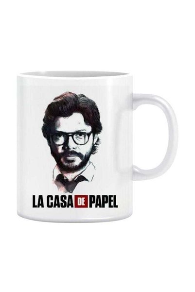 Generic la Casa De Papel Printed Ceramic Mug White/Black/Red
