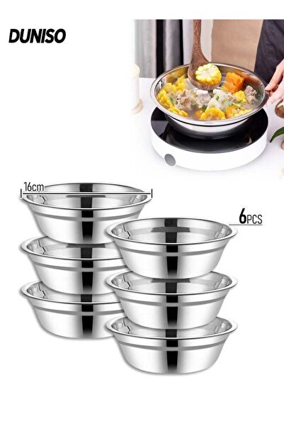 Generic 6 Pcs Stainless Steel Bowls，Stainless Steel Mixing Bowl Set，Stainless...