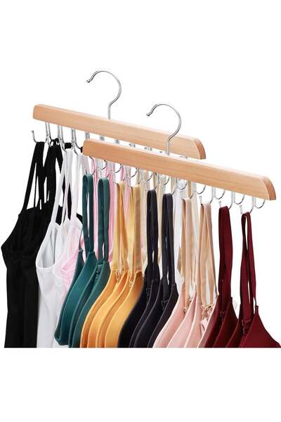 Generic 2 Pack Tank Top Hangers Space Saving, Bra Hangers for Closet Organize...