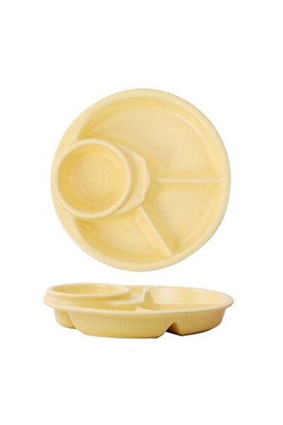 Generic Reusable Compartment Plate Portion Control Plate Compact Holder Plate...