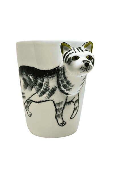 Generic Animal 3D Shape Hand Painted Ceramic 450 ML Coffee Mugs w/ Assorted P...