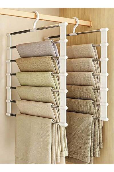 Generic 2PCS Pants Hangers for Closet Storage, Space Saving Closet Organizer,...
