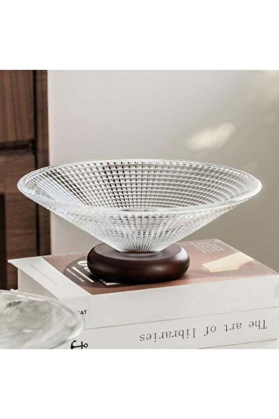 Generic Glass Fruit Bowl, Countertop Fruit Basket, Large Decorative Glass Bow...