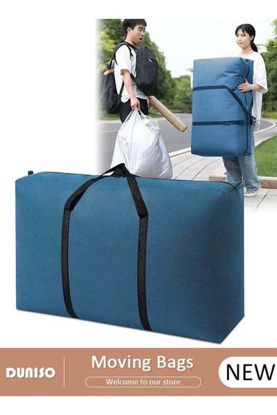 Generic 125L Collapsible Moving Bags, Organizing Bags with Zippers and Handle...