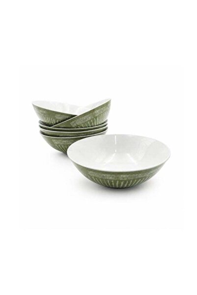 Generic 6pc Green Ceramic Bowl Set Break Resistant Small Serving Bowls for Sn...
