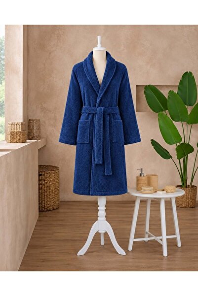 Özdilek Single Bathrobe Şalyaka-Colourist Navy Blue (Size XL)