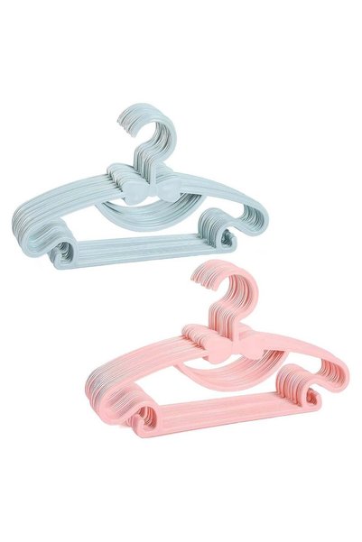 Generic 50 Pcs Kids Clothes Hangers Plastic Non-Slip Coat Hangers with Hook U...