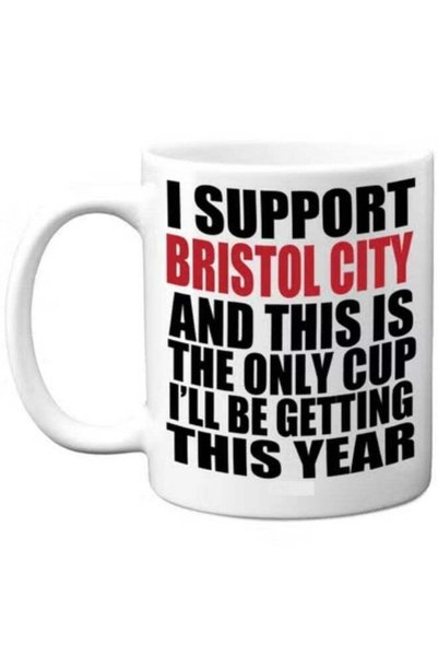 Generic Funny Football Mug Gift for Bristol City Fans - Footy Only Cup - Joke...