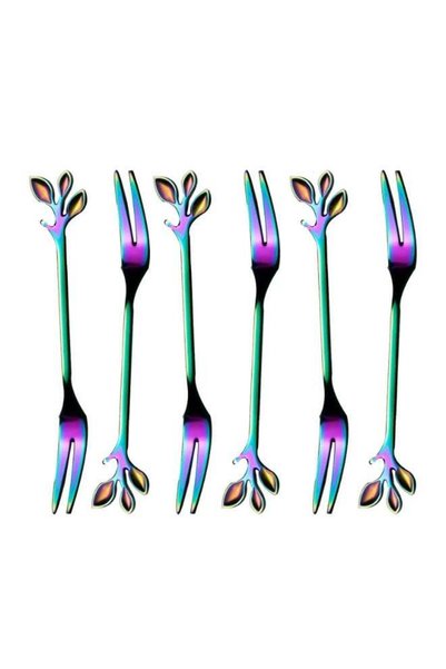 Generic 6-Piece Stainless Steel Fork Set