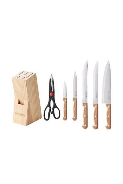 Generic Royalford 7-Piece Kitchen Knife Set, Includes Chef, Slicer, Utility, ...