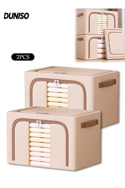 Generic Storage Bag with Steel Frame,Foldable Clothes Storage Box,Closet Orga...