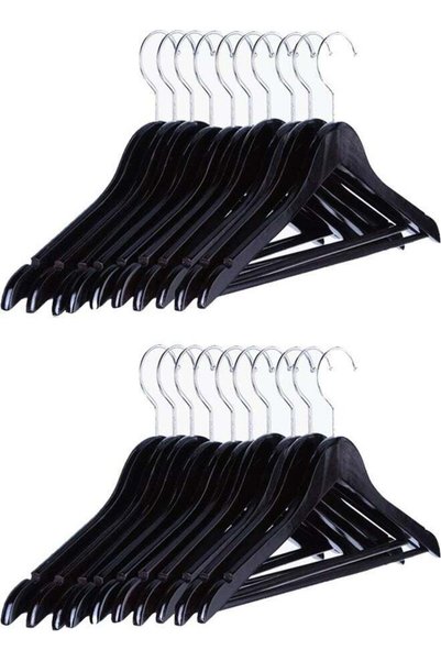 Generic Pack of 20 Non-Slip Wooden Hangers