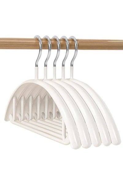 Generic Non Slip Hangers Suit Hangers 5 Pack Clothes Hangers with No Shoulder...