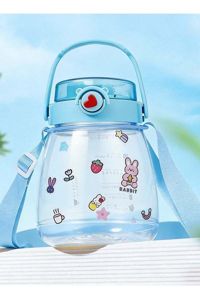 Generic Kids Water Bottle Cute Toddler Cup with Straw Spill Leakproof Durable...