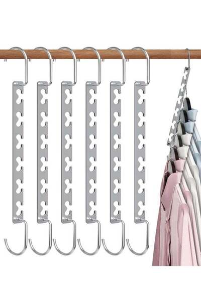 Generic Space Saving Clothes Hangers 6-Pack, Heavy Duty Hanger Organizer | 30...