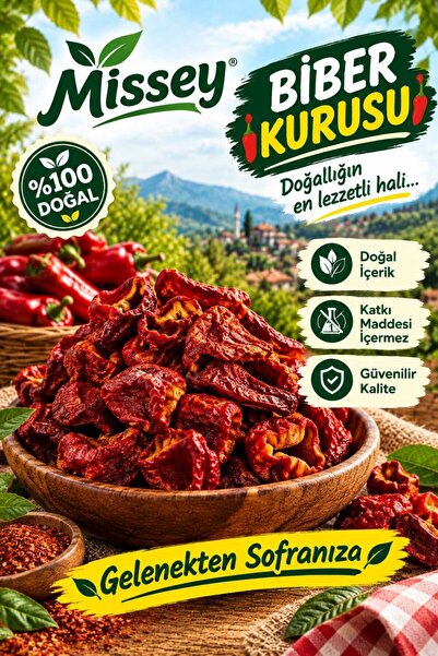 Dolmalık Biber Kurusu Yeni Mahsülden Kurutulmuş
