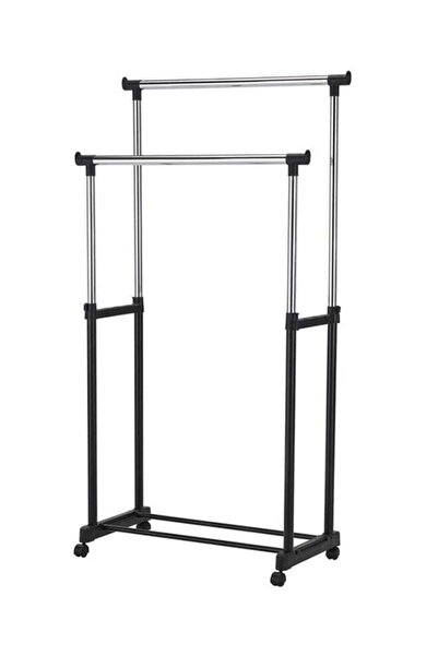 Generic Garment Organizer Black/Sliver 90cm