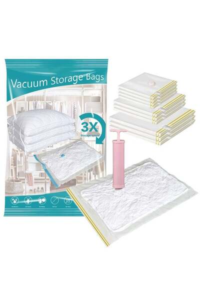 Generic 10PCS Vacuum Storage Bags, Space Saver Bags with hand Pump, Reusable ...