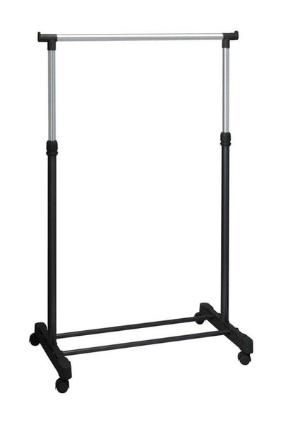 Generic Garment Rack Silver/Black Medium