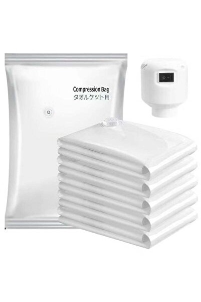 Generic 6 Vacuum Storage Bags with Electric Pump – 2 Small, 2 Medium & 2 Larg...