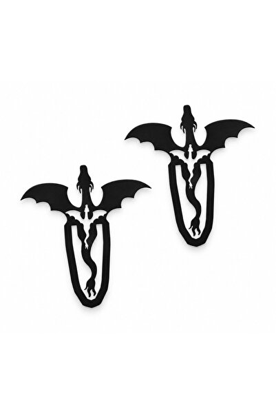 OEM Set de 2 Semne de carte Premium cu tematică Dragon Fantasy – Design Medie...
