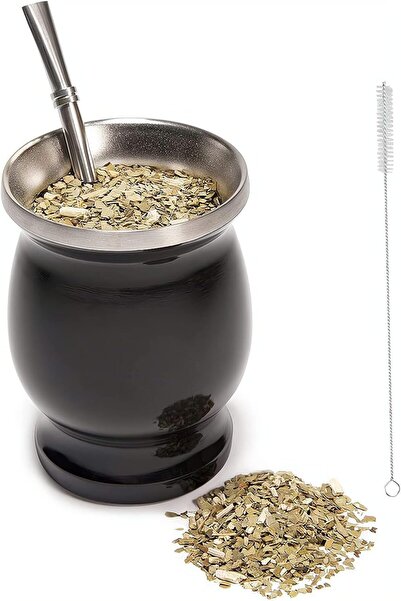 Generic Yerba Mate Tea Cup, Stainless Steel Double Walled Easy Wash Household...