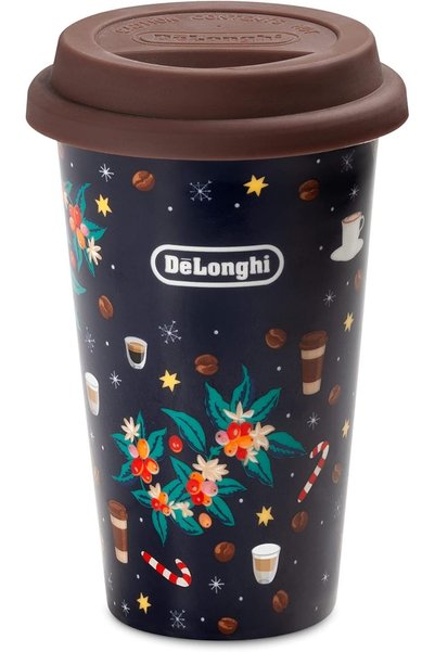 Generic De'Longhi Double-Wall Ceramic Mug 300ml - Handcrafted Thermal Mug wit...