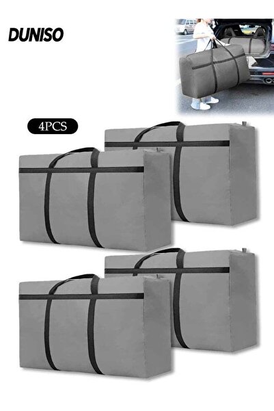 Generic 4 Pack Heavy Duty Moving Bags,Extra Large Storage Totes with Zipper a...